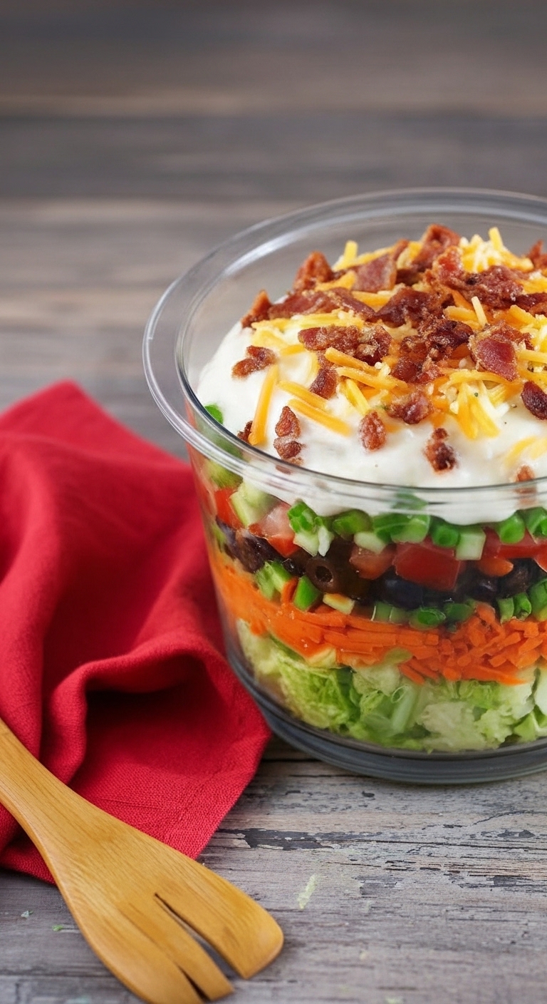 Pioneer Woman 7 Layer Salad