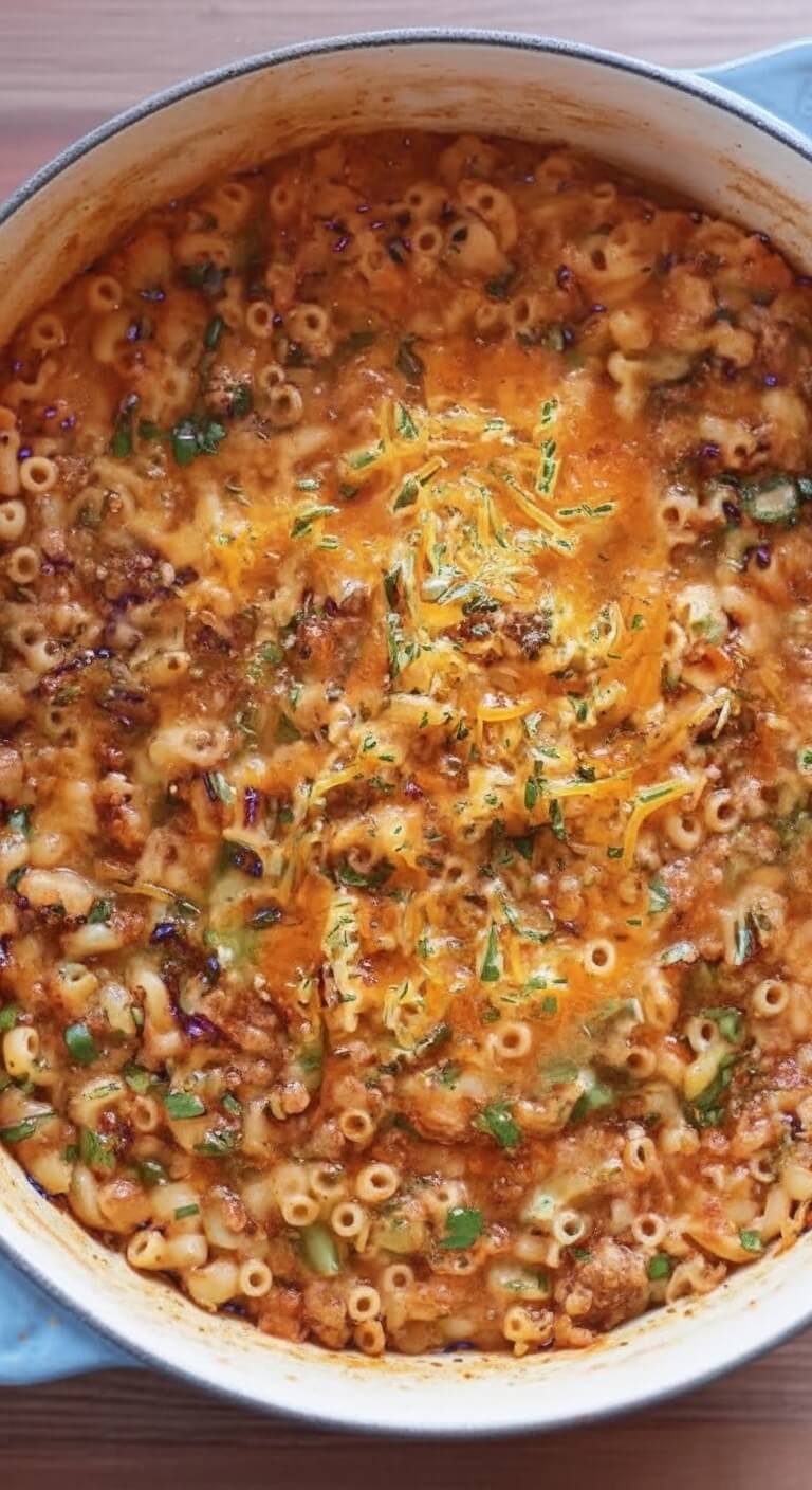 Pioneer Woman Sloppy Joe Mac and Cheese