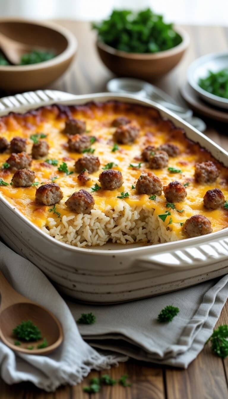 Pioneer Woman Sausage Rice Casserole