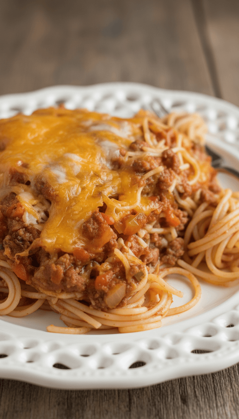 Paula Deen Baked Spaghetti
