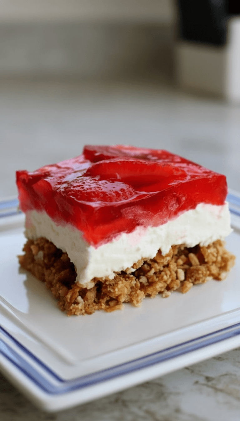 Paula Deen Strawberry Pretzel Salad