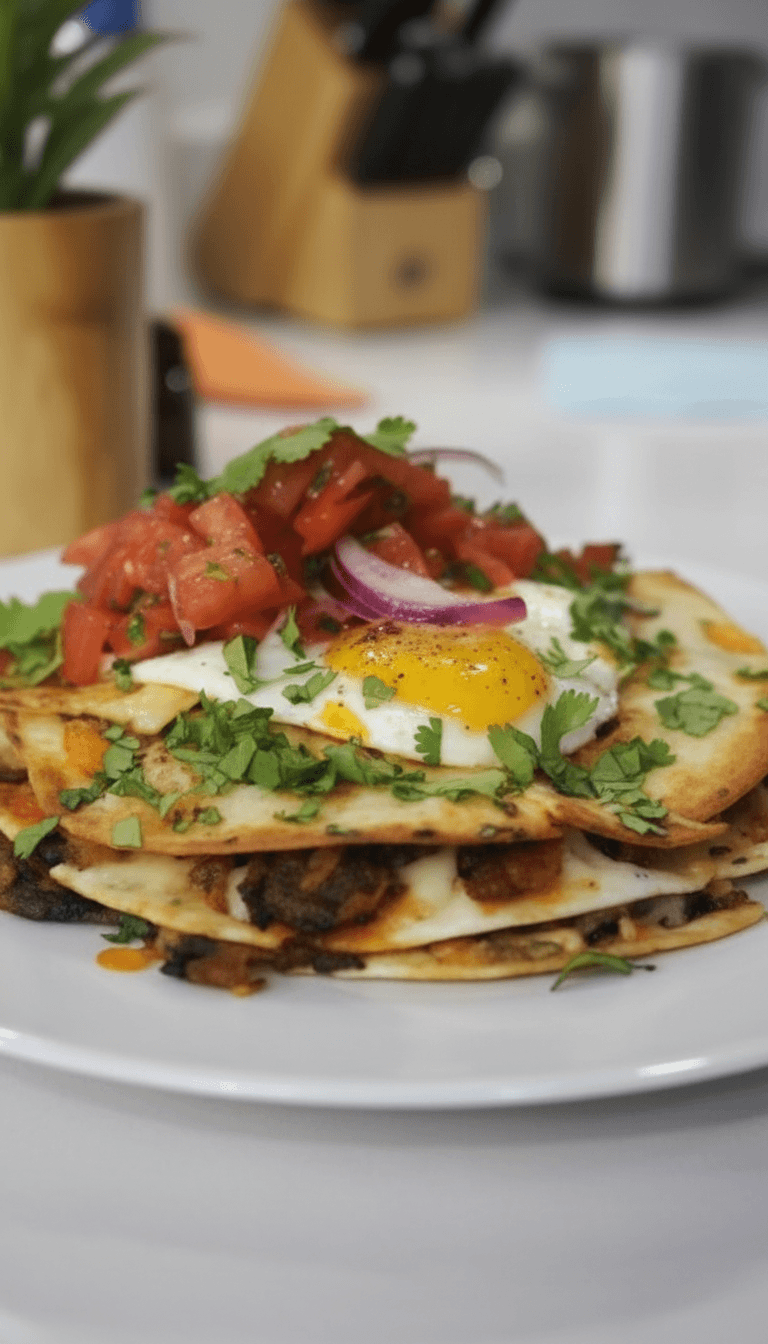 Bobby Flay Bacon And Hash Brown Quesadilla With Eggs