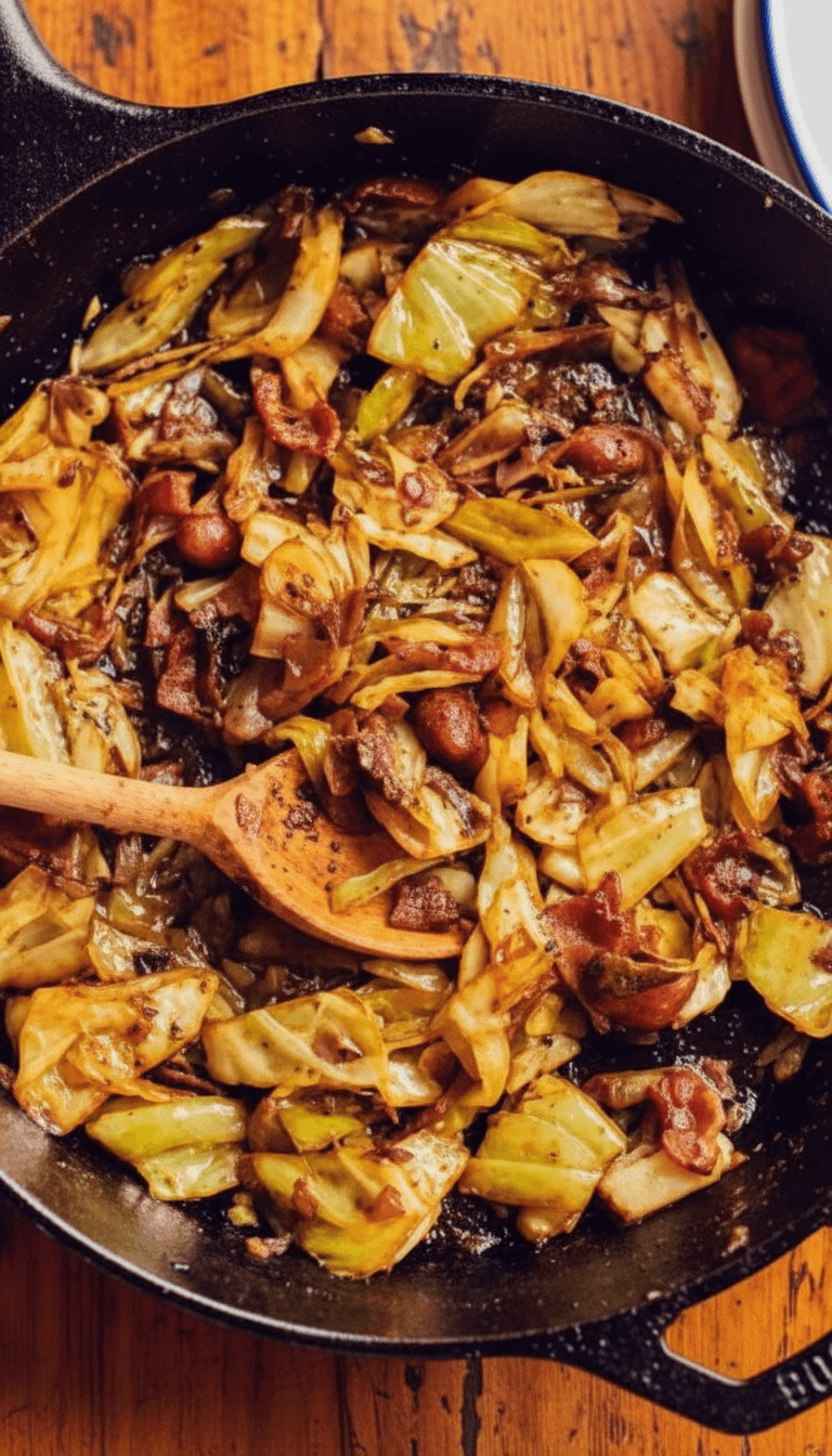 Country Style Fried Cabbage