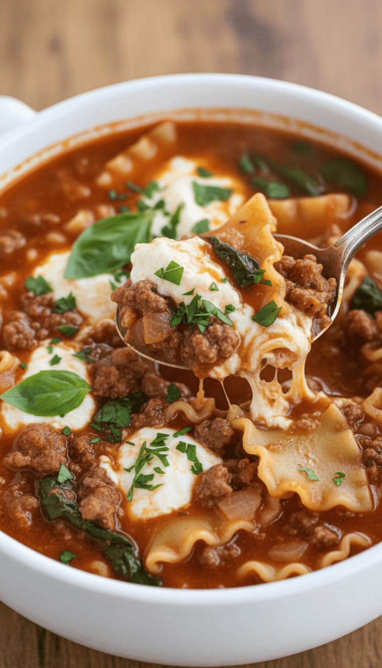 Paula Deen Lasagna Soup
