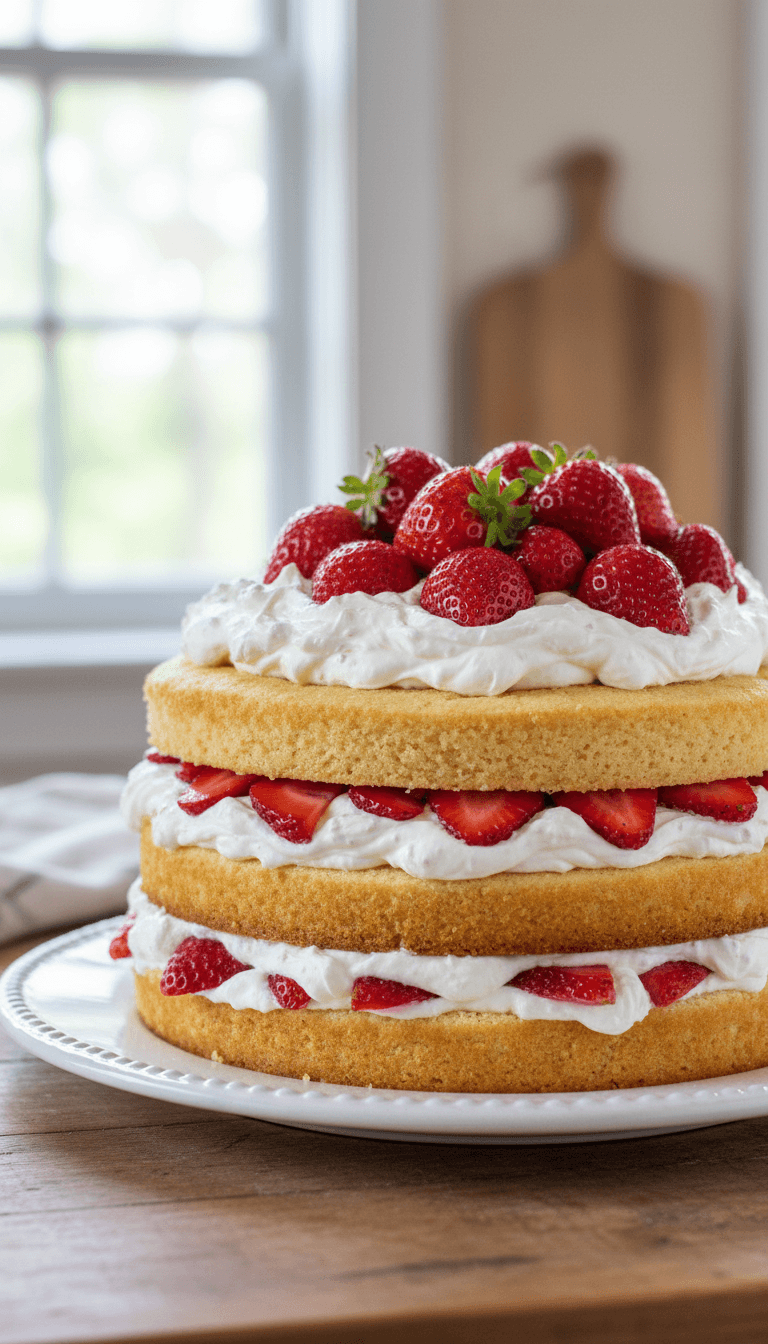 Paula Deen Strawberry Shortcake