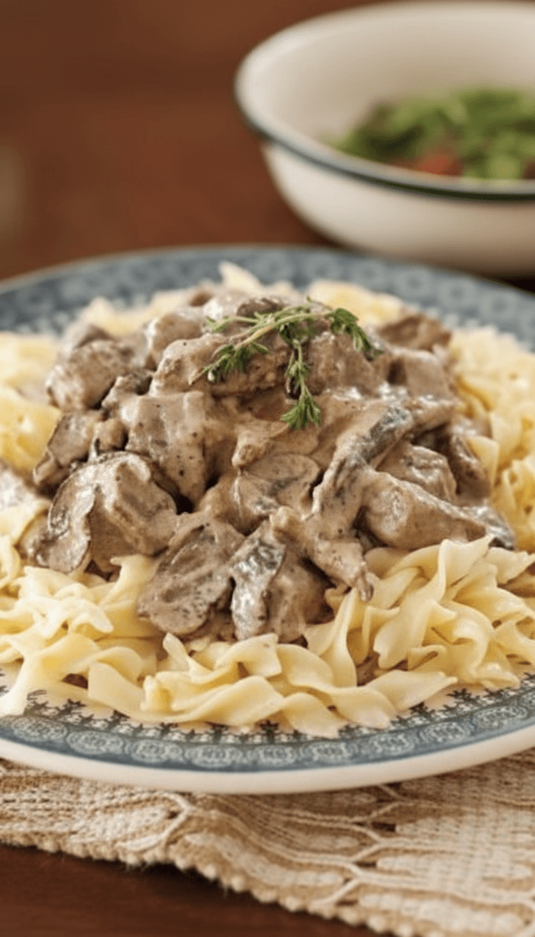 Paula Deen Beef Stroganoff