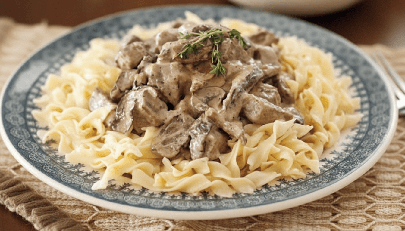 Paula Deen Beef Stroganoff Recipe