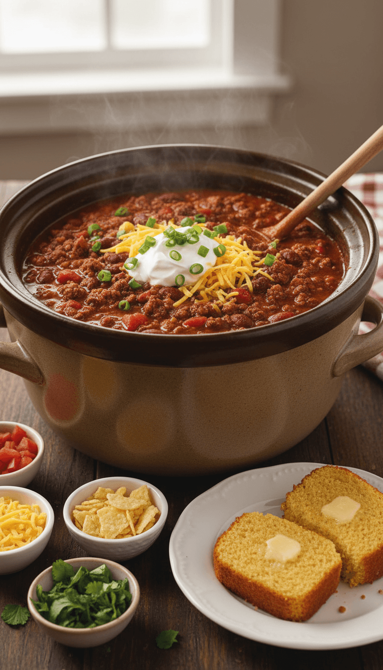 Paula Deen Slow Cooker Chili