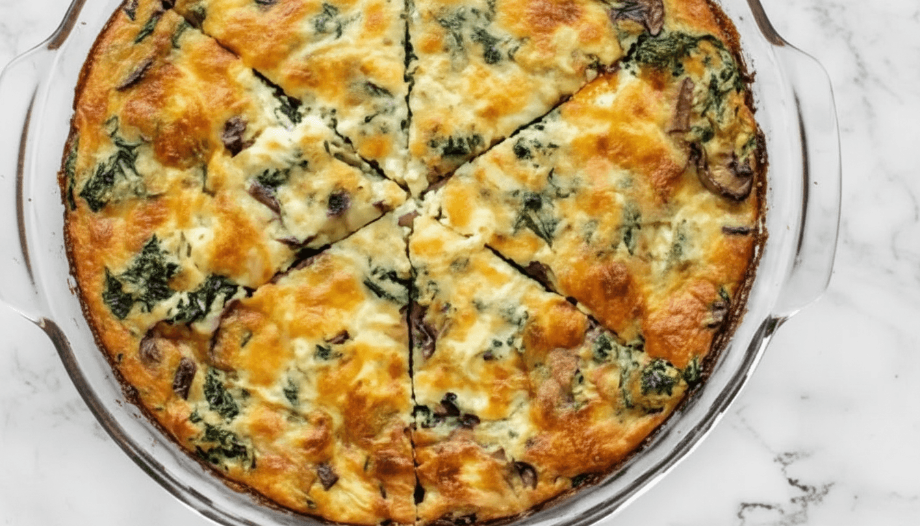 Spinach And Mushroom Quiche Recipe