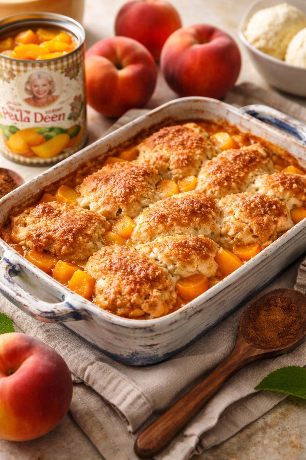 Paula Deen Peach Cobbler Canned Peaches