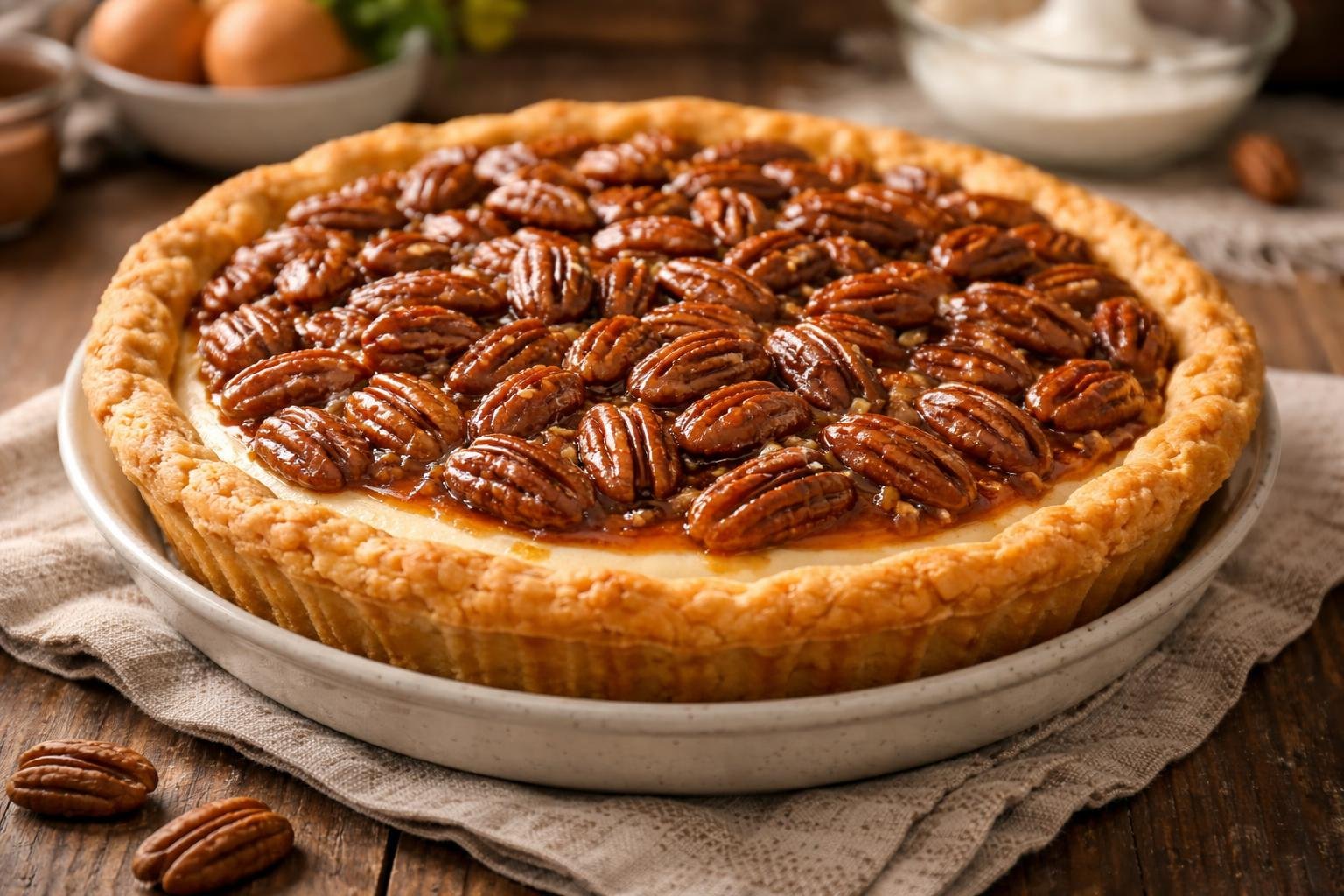 Paula Deen Pecan Cheesecake Pie Recipe