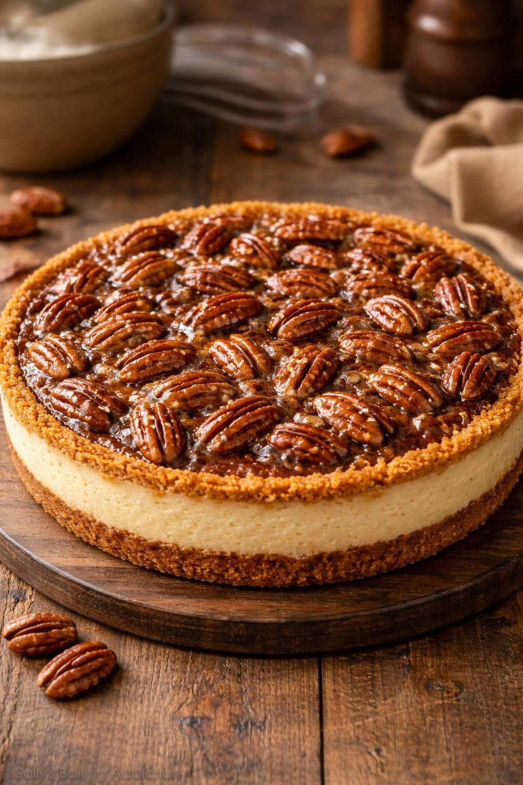 Paula Deen Pecan Cheesecake Pie