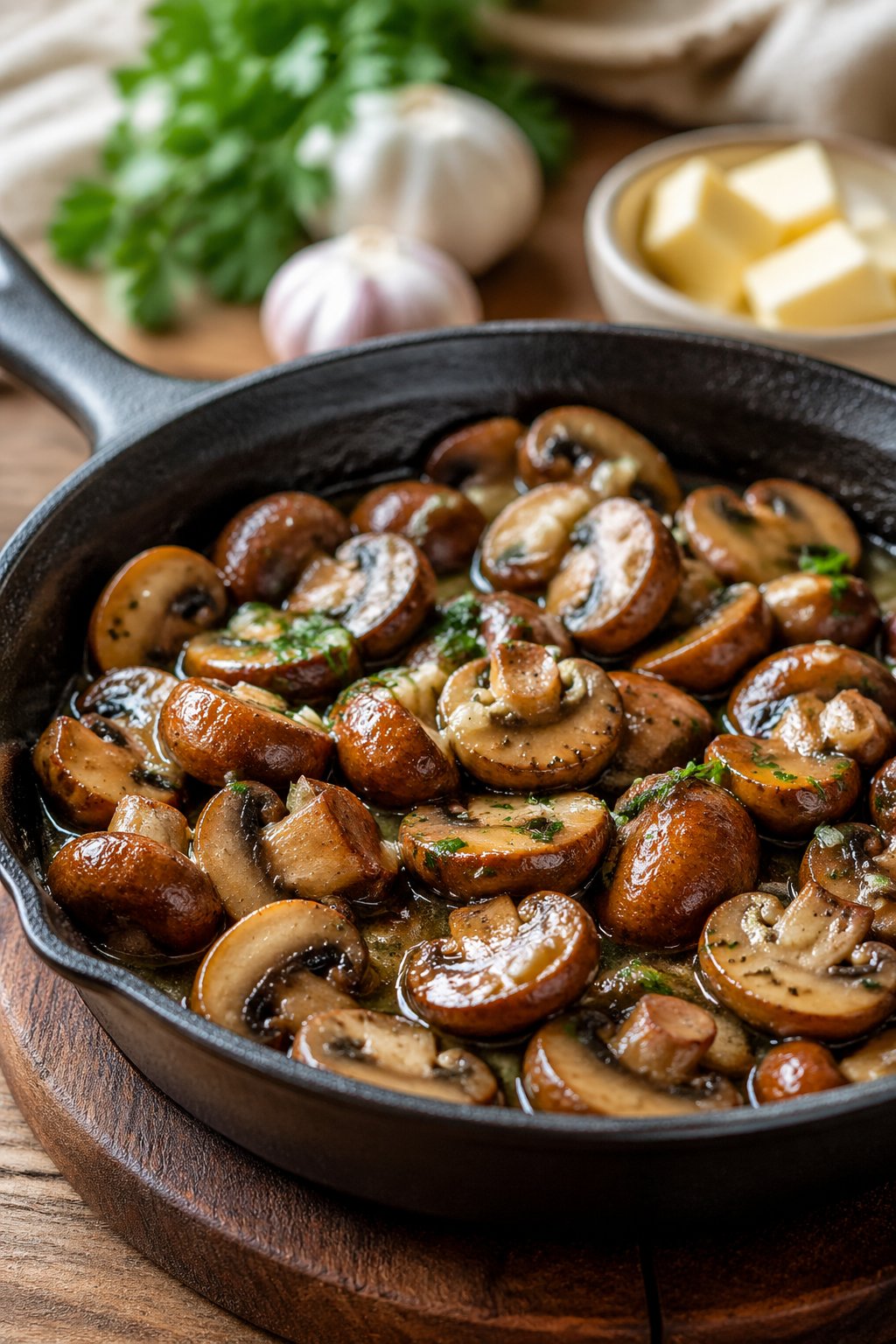 Garlic Butter Mushrooms 