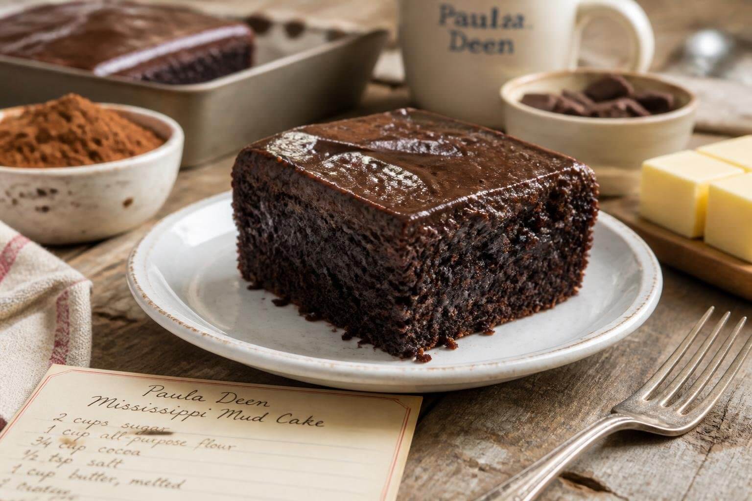 Paula Deen Mississippi Mud Cake Recipe
