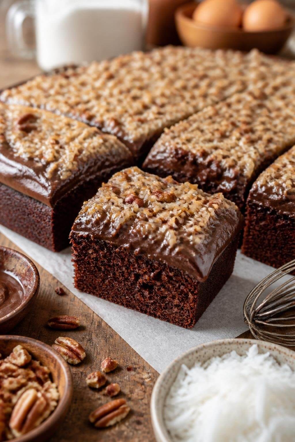 German Chocolate Sheet Cake