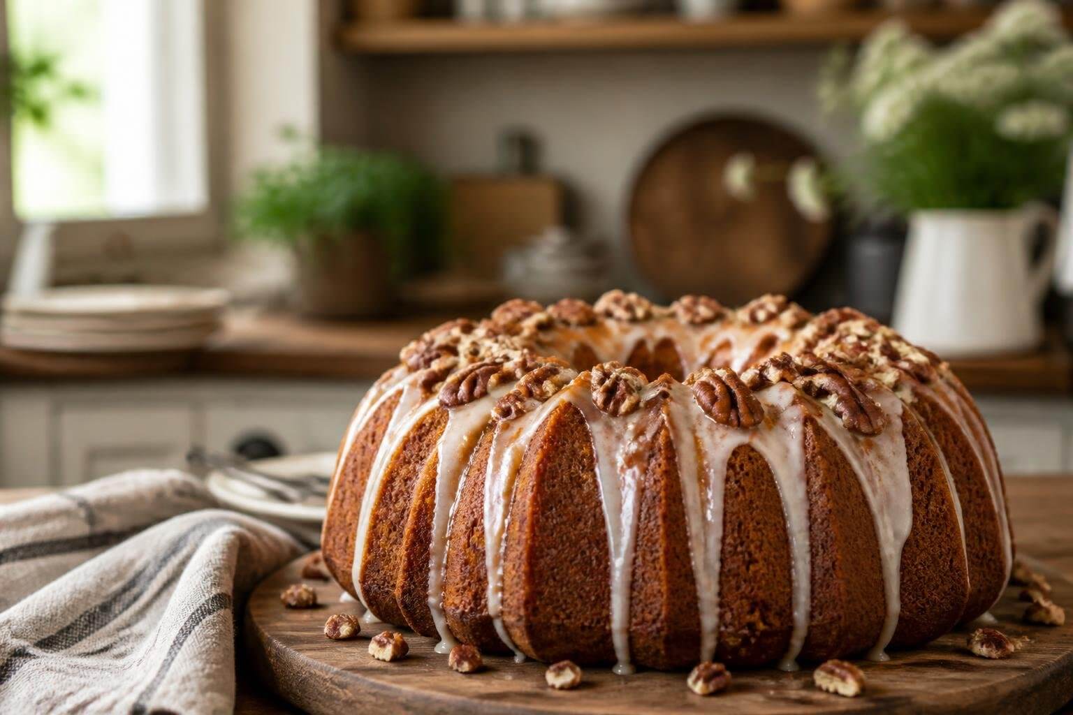 Joanna Gaines Cinnamon Pecan Bundt Cake Recipe