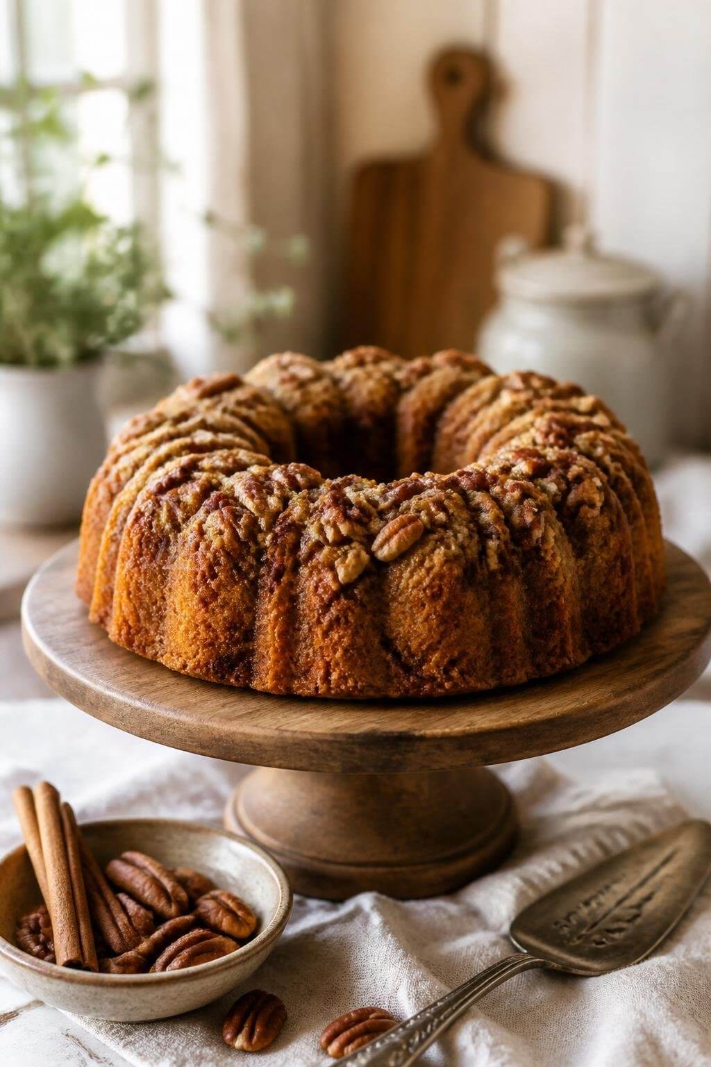 Joanna Gaines Cinnamon Pecan Bundt Cake