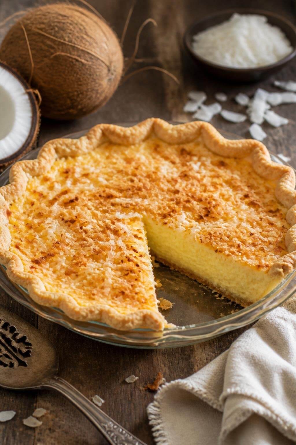 Pioneer Woman Coconut Custard Pie