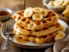 Fluffy Banana Waffles Recipe
