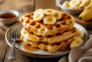 Fluffy Banana Waffles Recipe