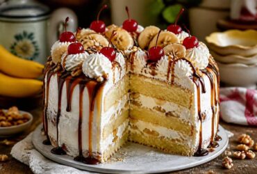 Paula Deen Banana Split Cake Recipe