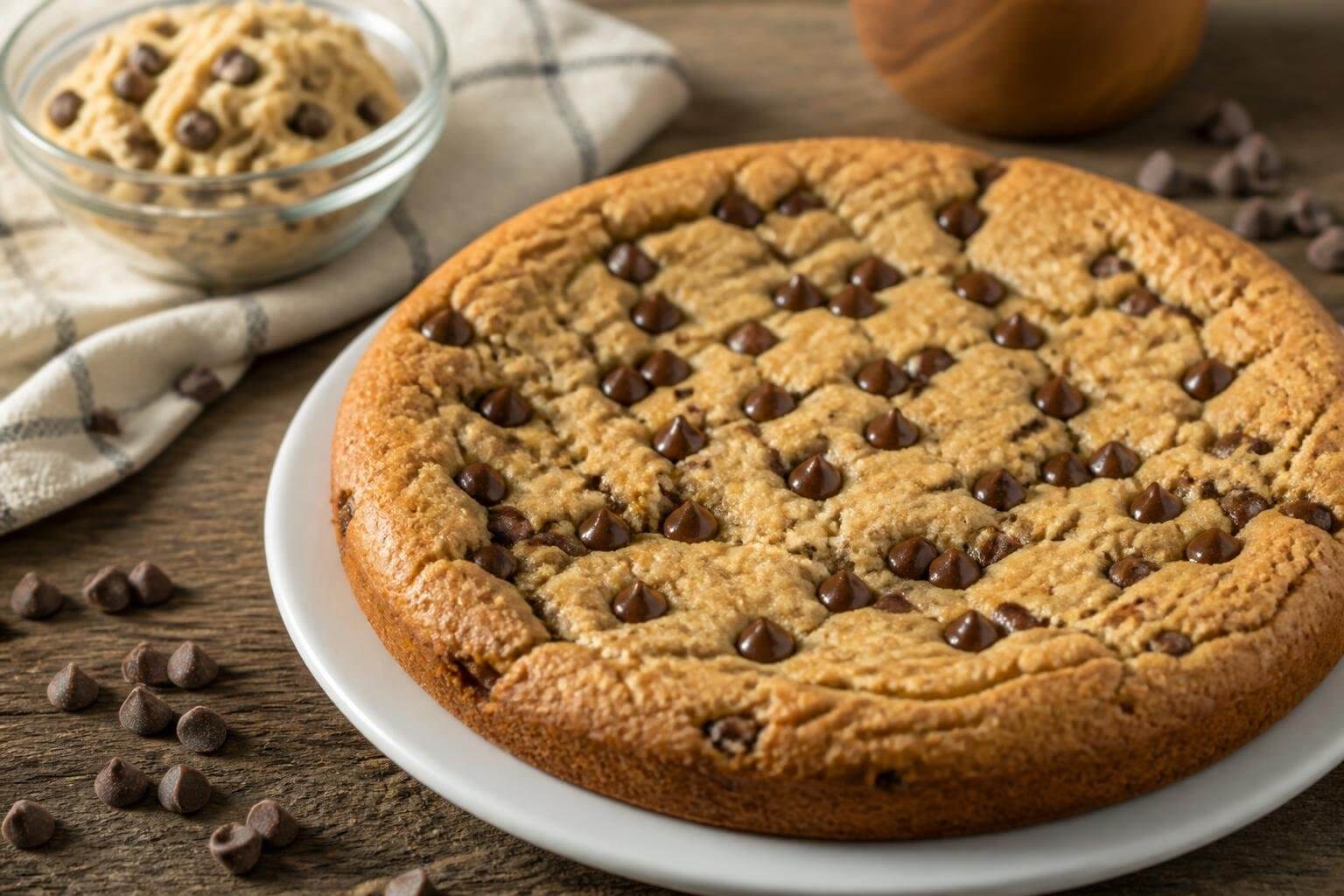One Bowl Chocolate Chip Cookie Cake Recipe
