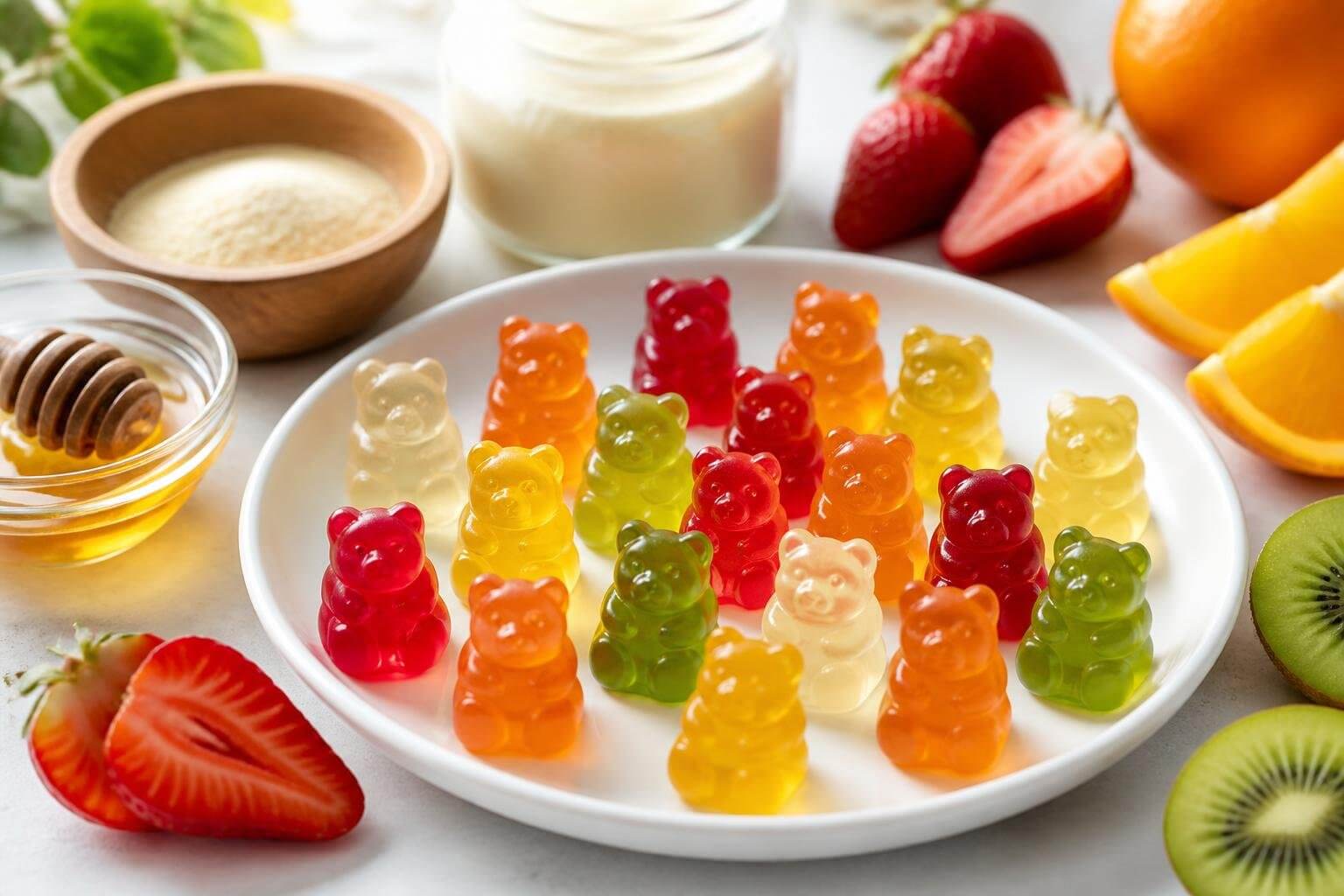 Healthy Gelatin Gummy Bears Recipe